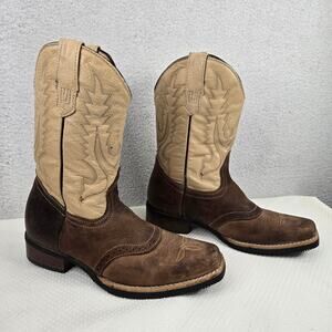 Caballo Dorado Cowboy Boots Youth 6 Womens 5.5 Mexico 22.5 Leather Square Toe